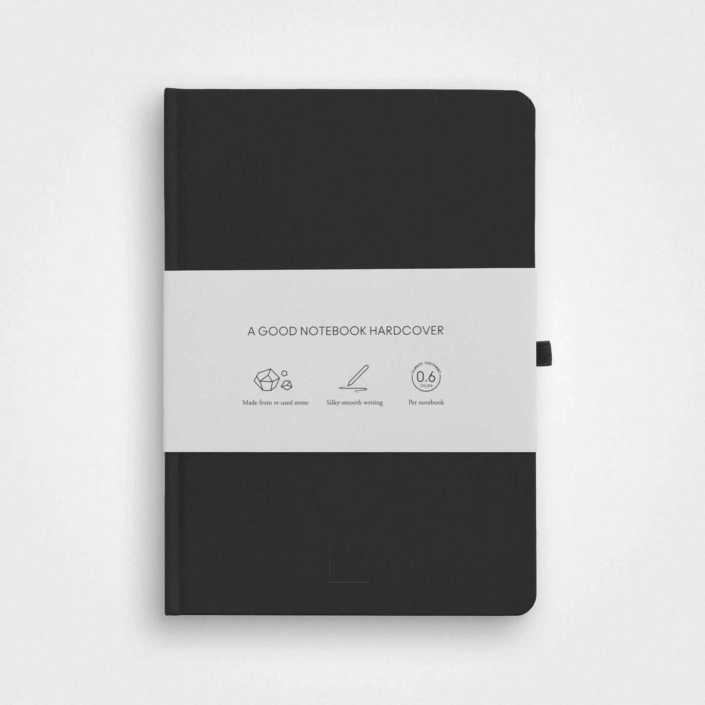3er-Pack Notizbuch-Set aus Steinpapier – A5, Hardcover, Graustufen