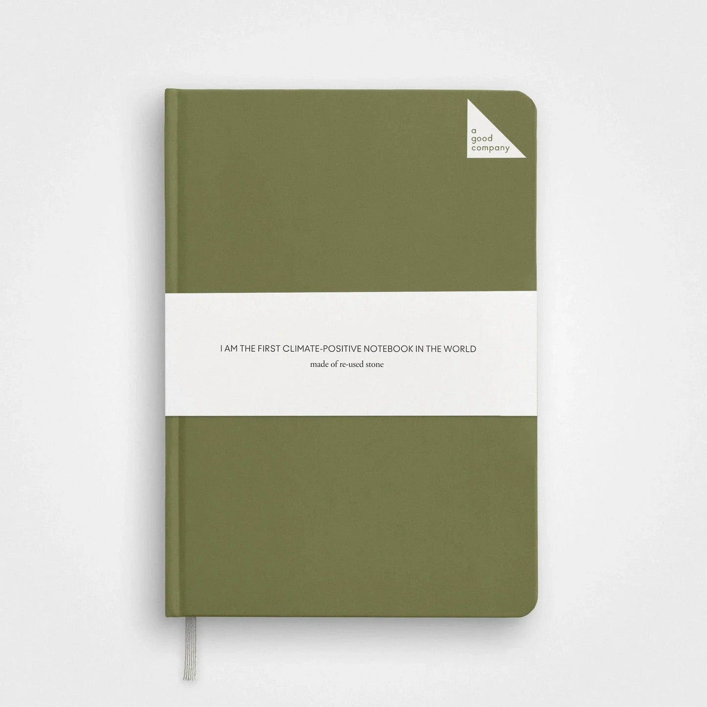 6er-Pack Notizbuch-Set aus Steinpapier – A5 Hardcover, Grasgrün