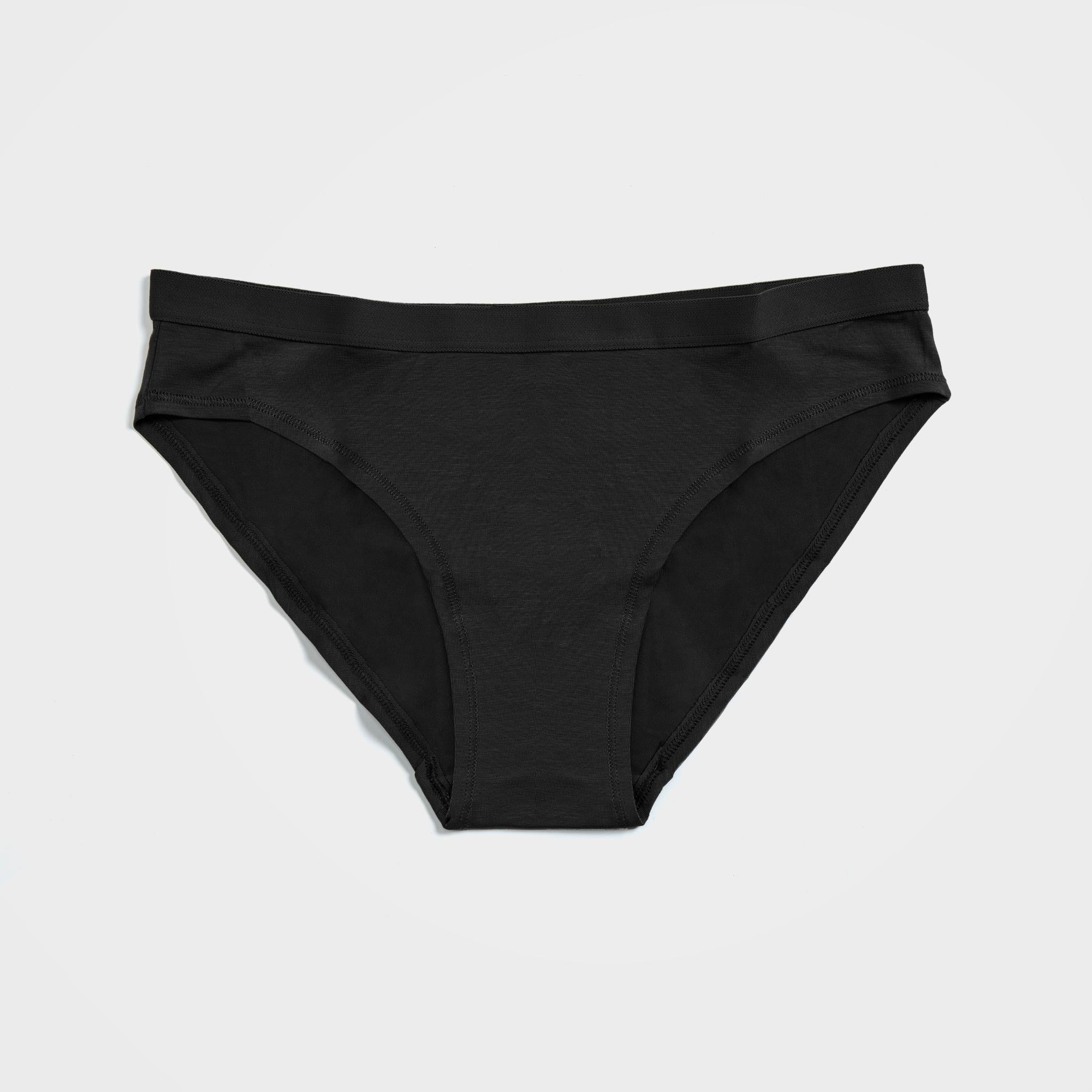 Black Women's TENCEL™ Lyocell Bikini Bottom, 100% Circular