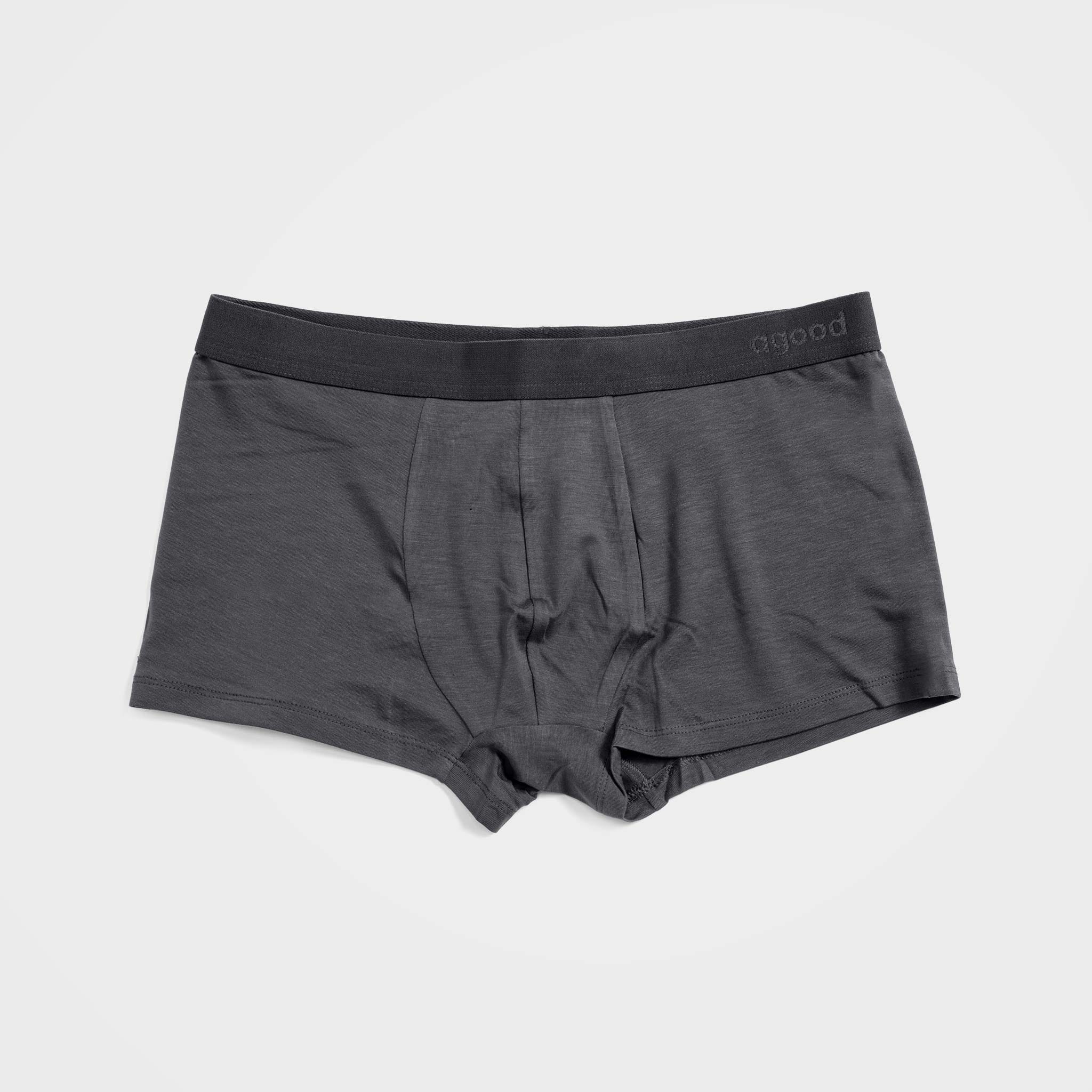Tencel™ Lyocell Boxer Trunk Underwear, 2-Pack in Charcoal
