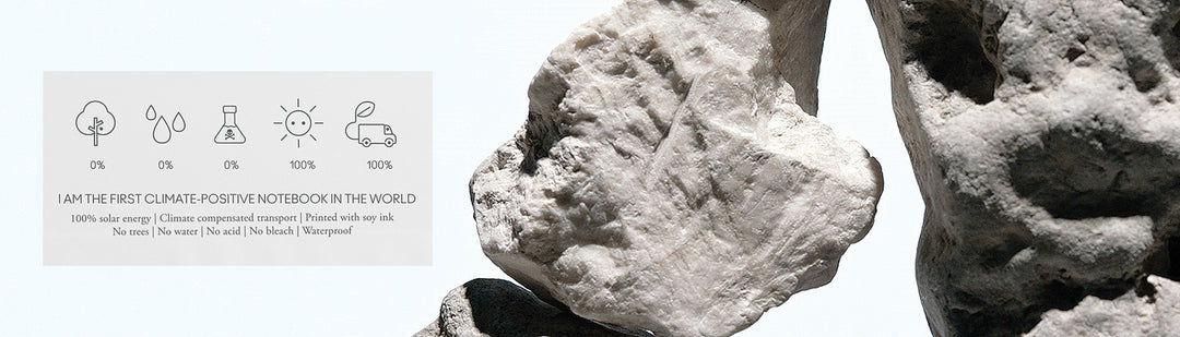 Future is Written in Stone Stone Paper Banner