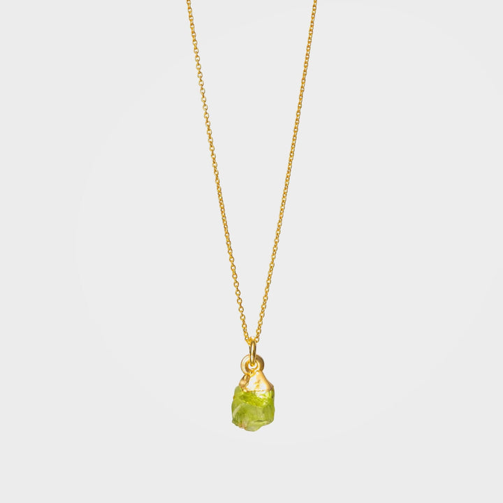 Heldergroene Peridot Hanger Collier - Helende Kristallen Sieraden | Door Lunar James