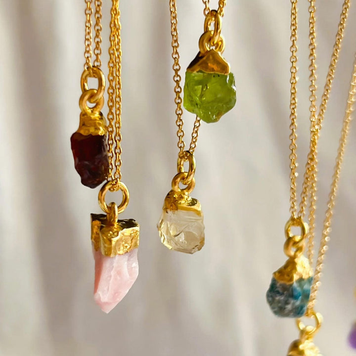 Heldergroene Peridot Hanger Collier - Helende Kristallen Sieraden | Door Lunar James