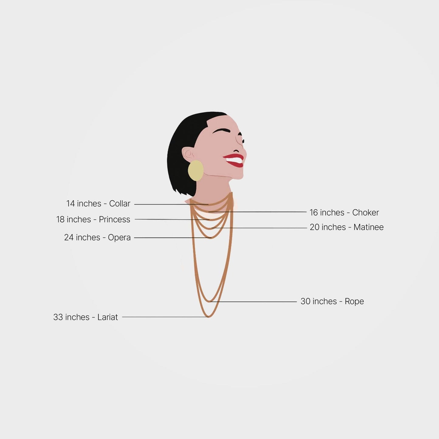 Halsband med hängsmycke av persikomånsten - helande kristallsmycken | By Lunar James