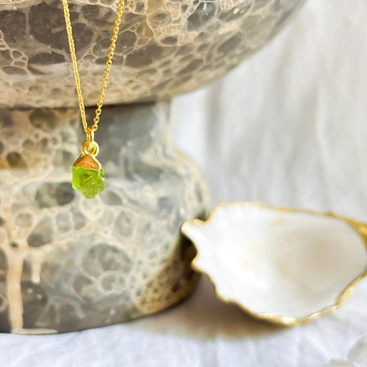 Heldergroene Peridot Hanger Collier - Helende Kristallen Sieraden | Door Lunar James