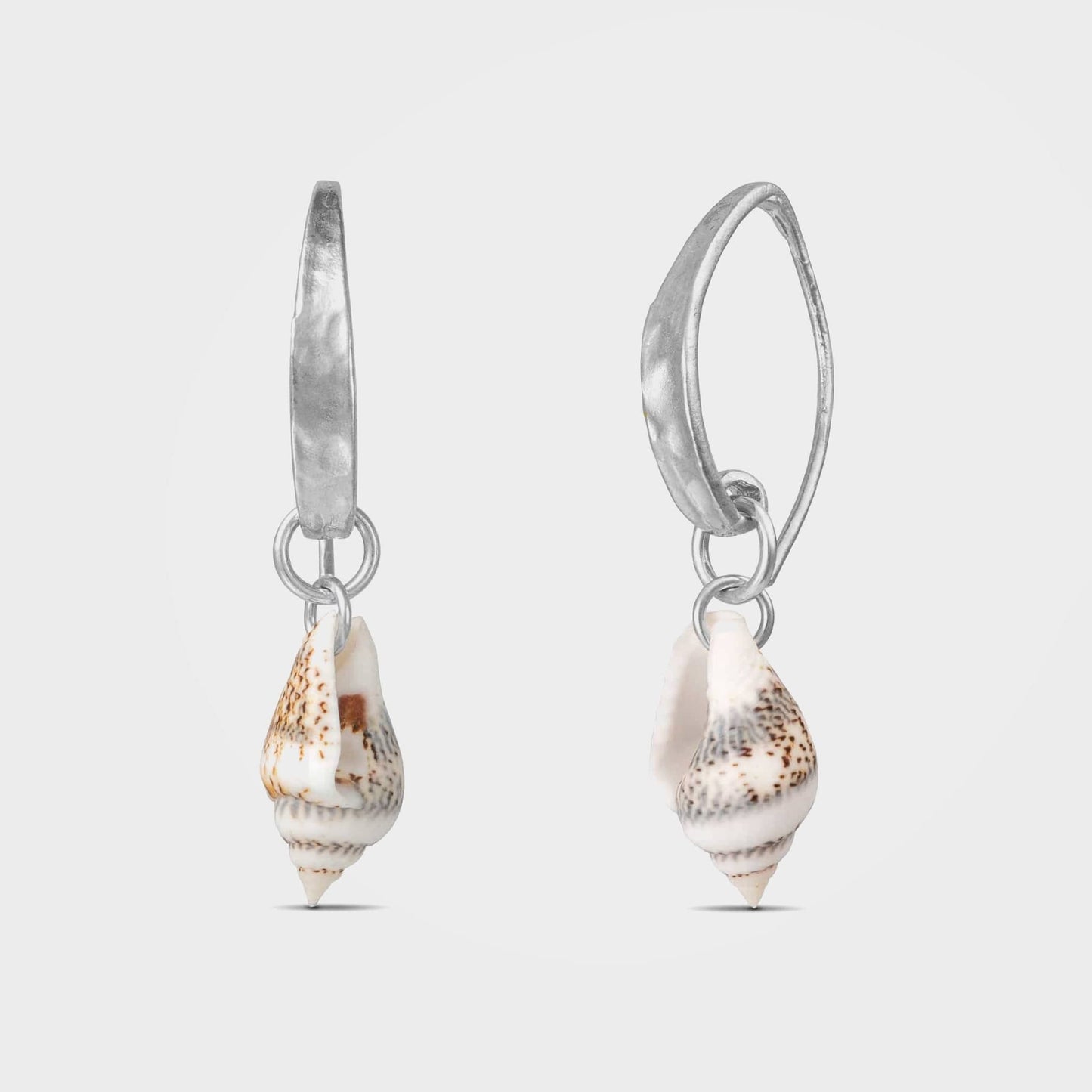 Gold or Silver Tiger Shell Earrings, Concha | By Lunar James
