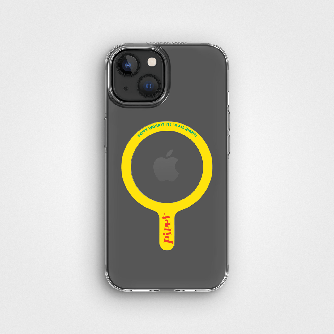 Pippi -  I'll be all right! - Abnehmbarer MagSafe-Ring & Klares Handyhüllen-Bundle
