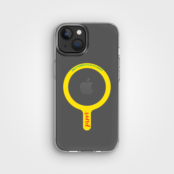 Pippi -  I'll be all right! - Abnehmbarer MagSafe-Ring & Klares Handyhüllen-Bundle