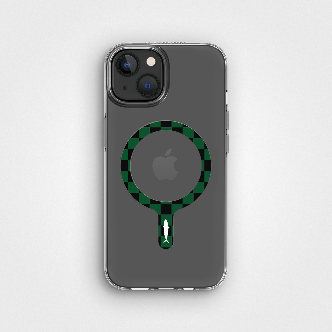 Grönsvart Göteborg Removable MagSafe Ring & Circular Clear Phone Case Bundle