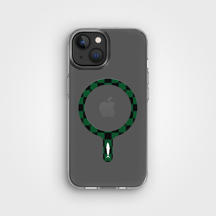 Grönsvart Göteborg Removable MagSafe Ring & Circular Clear Phone Case Bundle