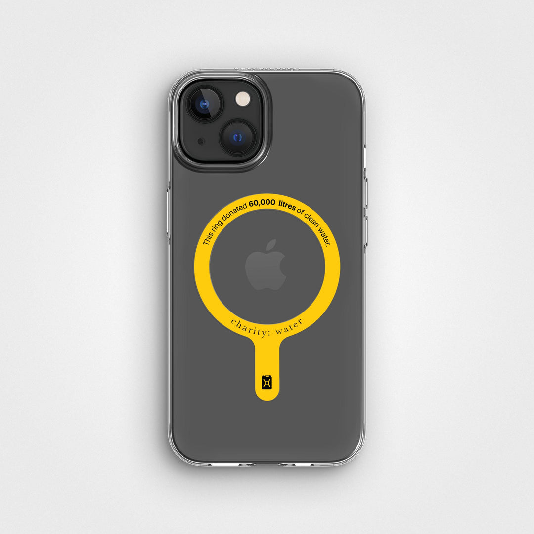 MagSafe Ring & Clear Case Bundle - Donate 60,000L Of Clean Water | charity:water