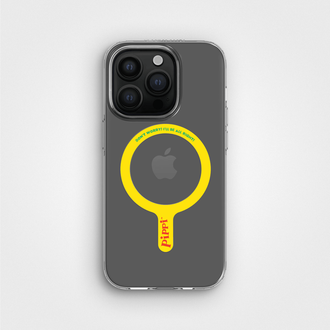 Pippi -  I'll be all right! - Abnehmbarer MagSafe-Ring & Klares Handyhüllen-Bundle