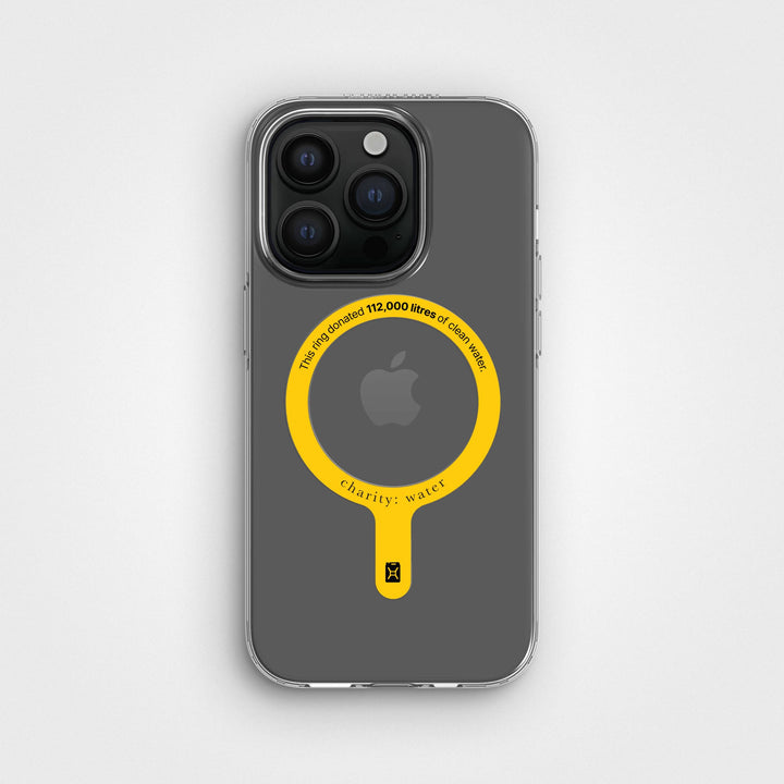 MagSafe Ring & Clear Case Bundle - Donate 112,000L Of Clean Water | charity:water