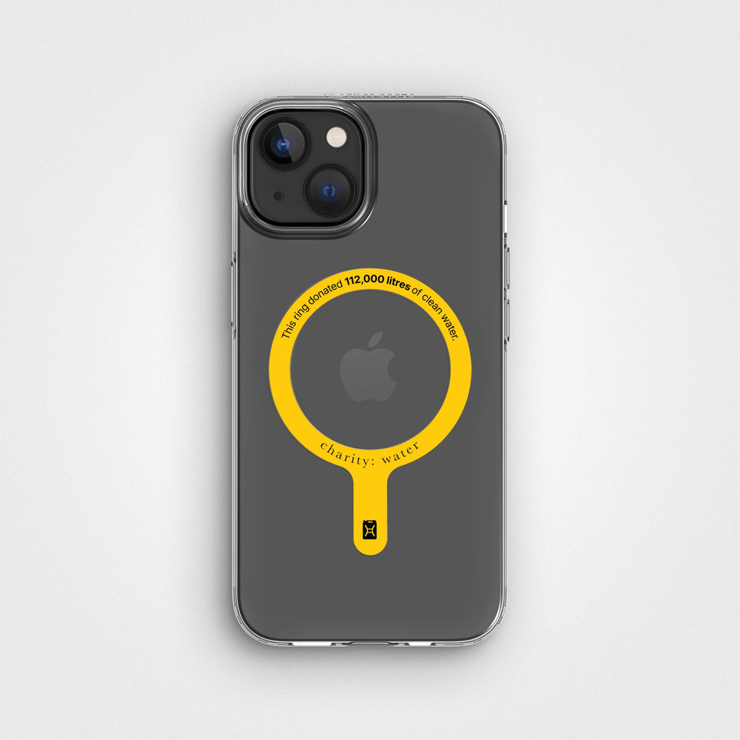 MagSafe Ring & Clear Case Bundle - Donate 112,000L Of Clean Water | charity:water