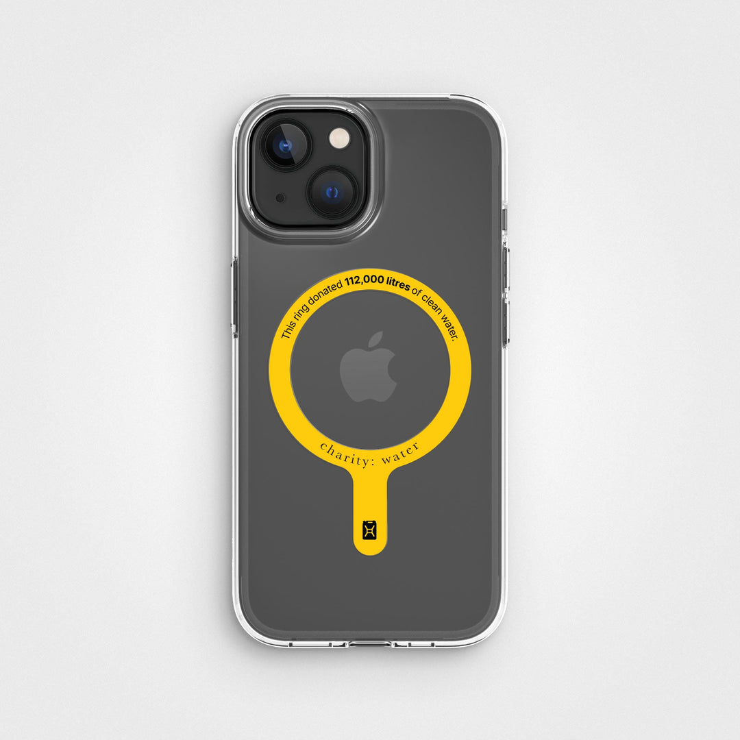 MagSafe Ring & Clear Case Bundle - Donate 112,000L Of Clean Water | charity:water