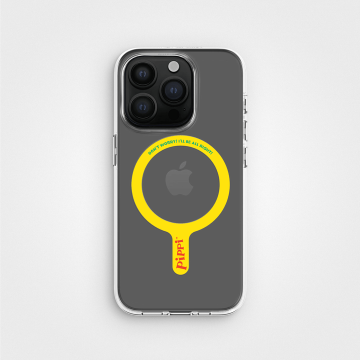 Pippi -  I'll be all right! - Abnehmbarer MagSafe-Ring & Klares Handyhüllen-Bundle