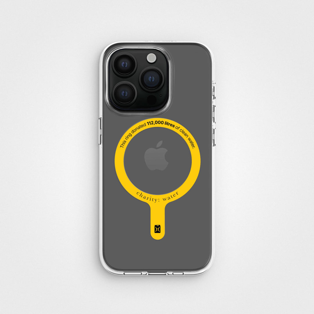 MagSafe Ring & Clear Case Bundle - Donate 112,000L Of Clean Water | charity:water