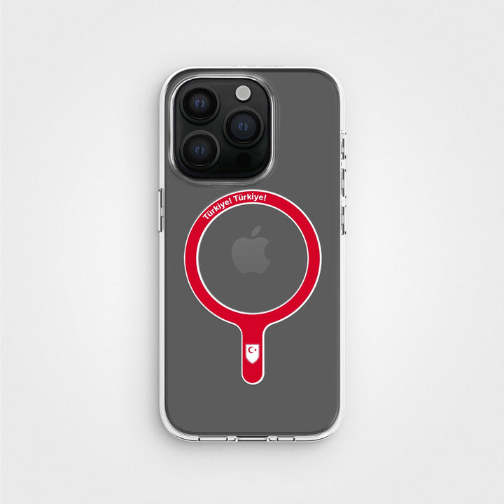 Türkiye Türkiye - Abnehmbarer MagSafe-Ring & Klares Handyhüllen-Bundle