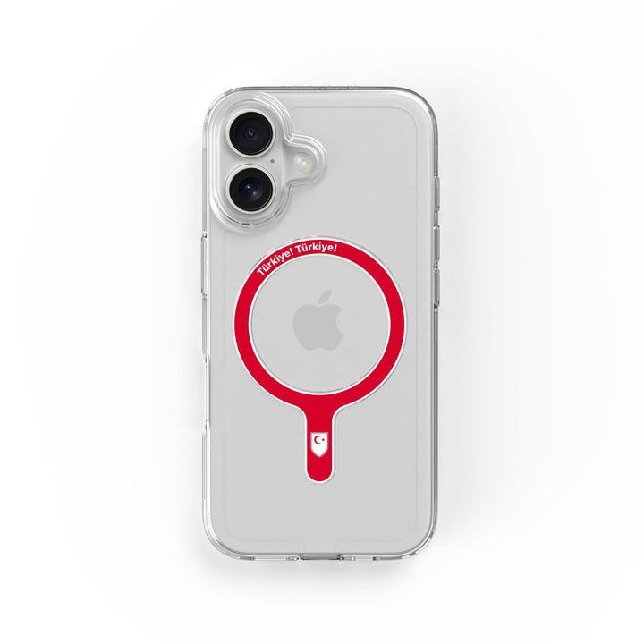 Türkiye Türkiye - Abnehmbarer MagSafe-Ring & Klares Handyhüllen-Bundle