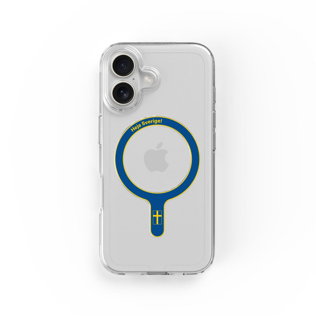 Heja Sverige - MagSafe-Ring & Klares Handyhüllen-Bundle - Hallon