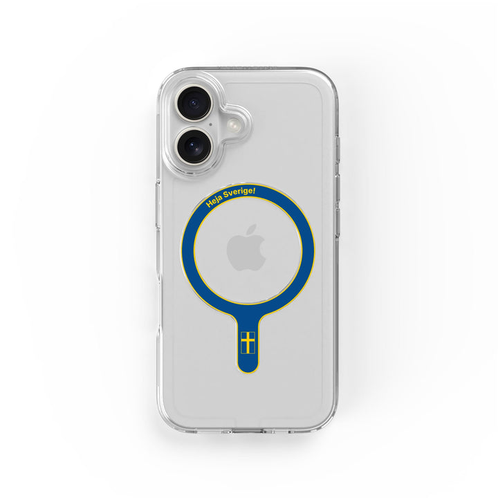 Heja Sverige - MagSafe-Ring & Klares Handyhüllen-Bundle - Hallon