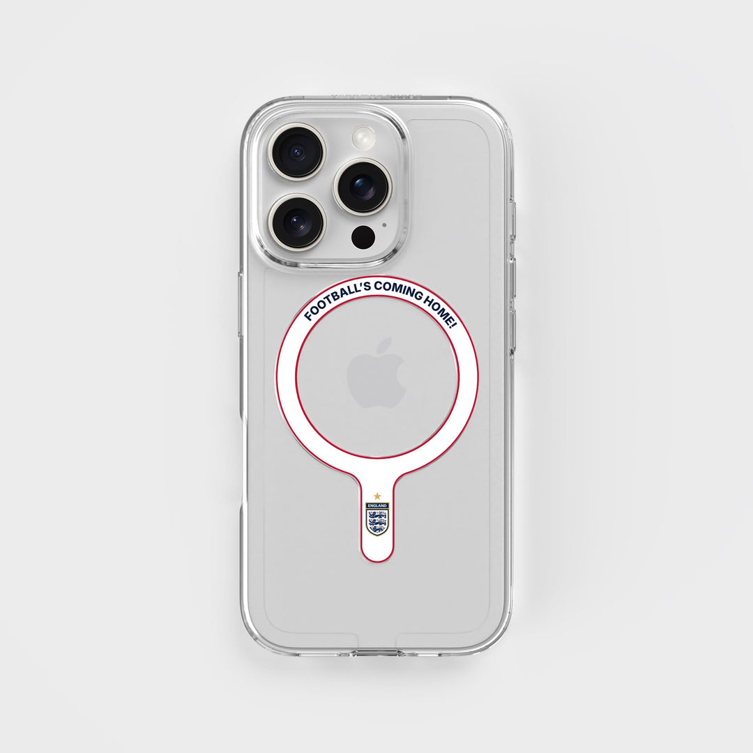 Football's Coming Home - Removable MagSafe Ring & Clear Phone Case Bundle