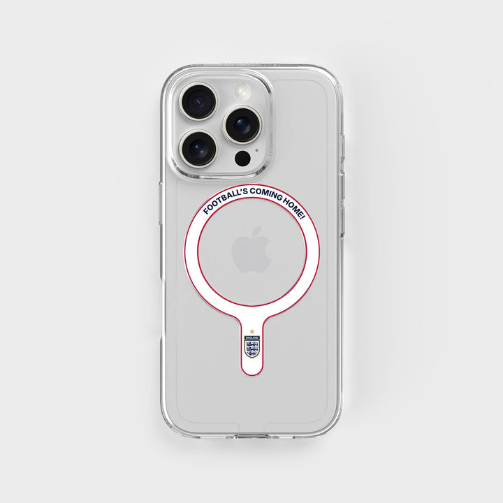 Football's Coming Home - Removable MagSafe Ring & Clear Phone Case Bundle