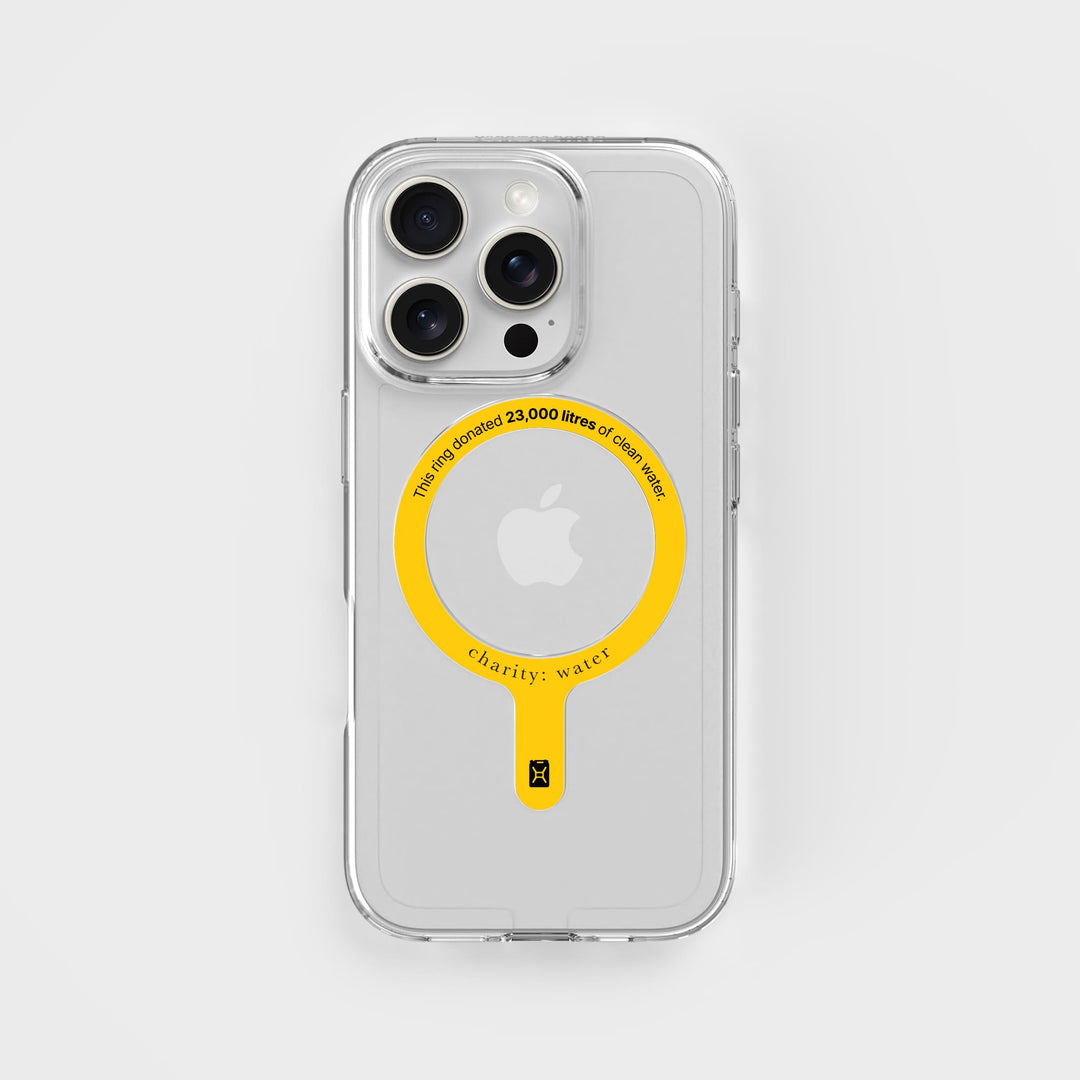 MagSafe Ring & Clear Case Bundle - Donate 23,000L Of Clean Water | charity:water