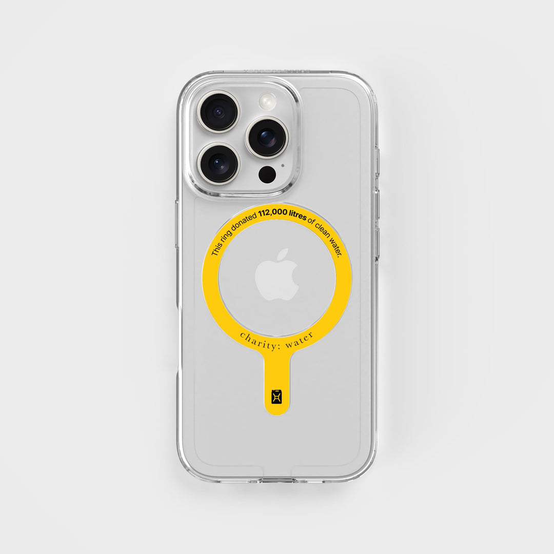 MagSafe Ring & Clear Case Bundle - Donate 112,000L Of Clean Water | charity:water