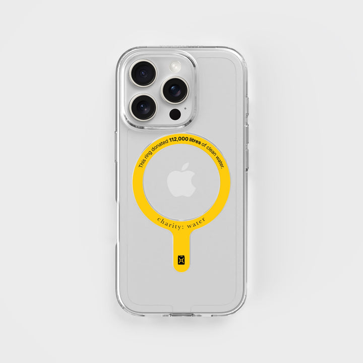 MagSafe Ring & Clear Case Bundle - Donate 112,000L Of Clean Water | charity:water