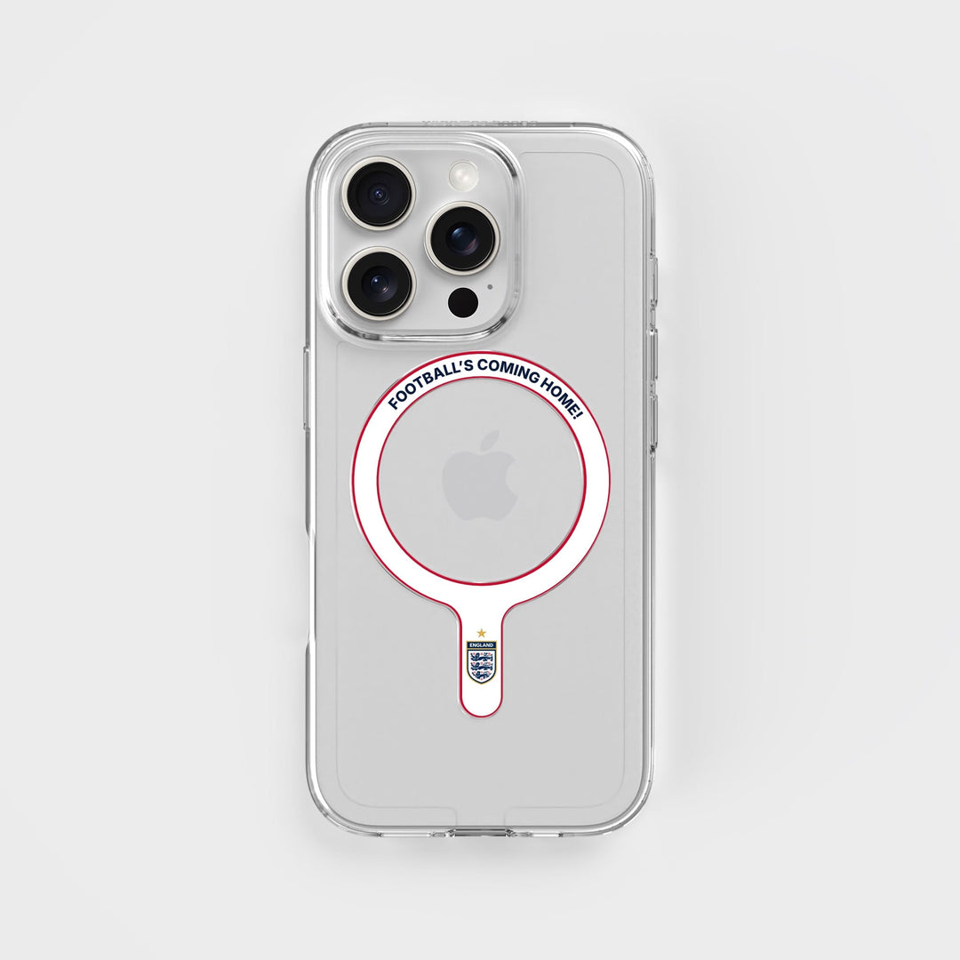 Football's Coming Home - Removable MagSafe Ring & Clear Phone Case Bundle