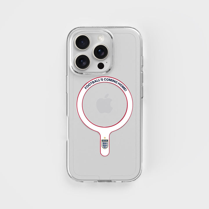 Football's Coming Home - Removable MagSafe Ring & Clear Phone Case Bundle