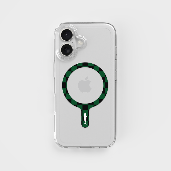 Grönsvart Göteborg Removable MagSafe Ring & Circular Clear Phone Case Bundle