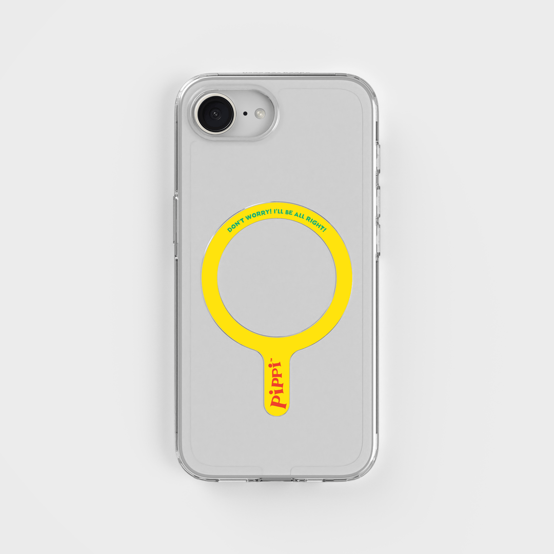 Pippi -  I'll be all right! - Abnehmbarer MagSafe-Ring & Klares Handyhüllen-Bundle