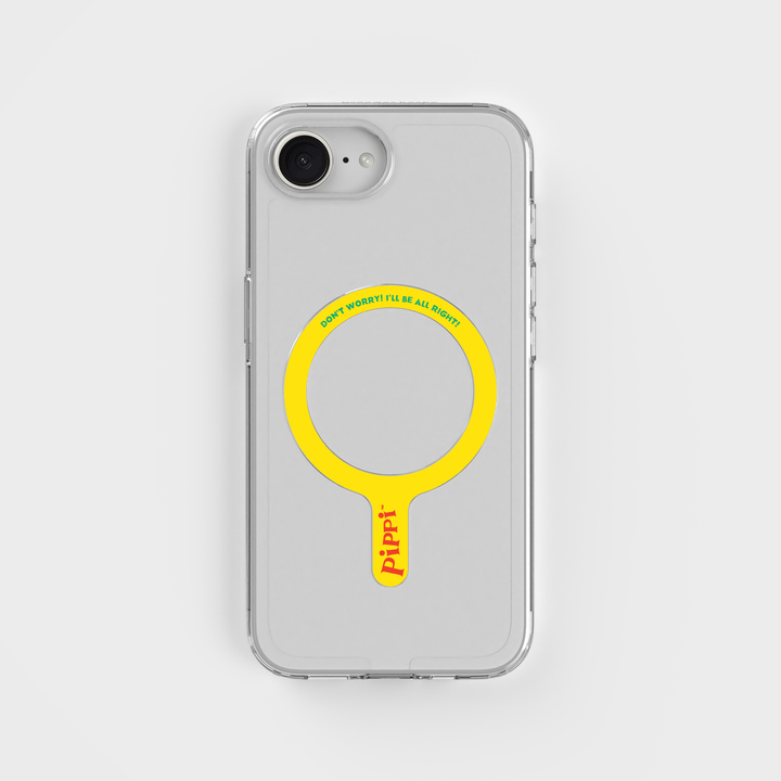 Pippi -  I'll be all right! - Abnehmbarer MagSafe-Ring & Klares Handyhüllen-Bundle