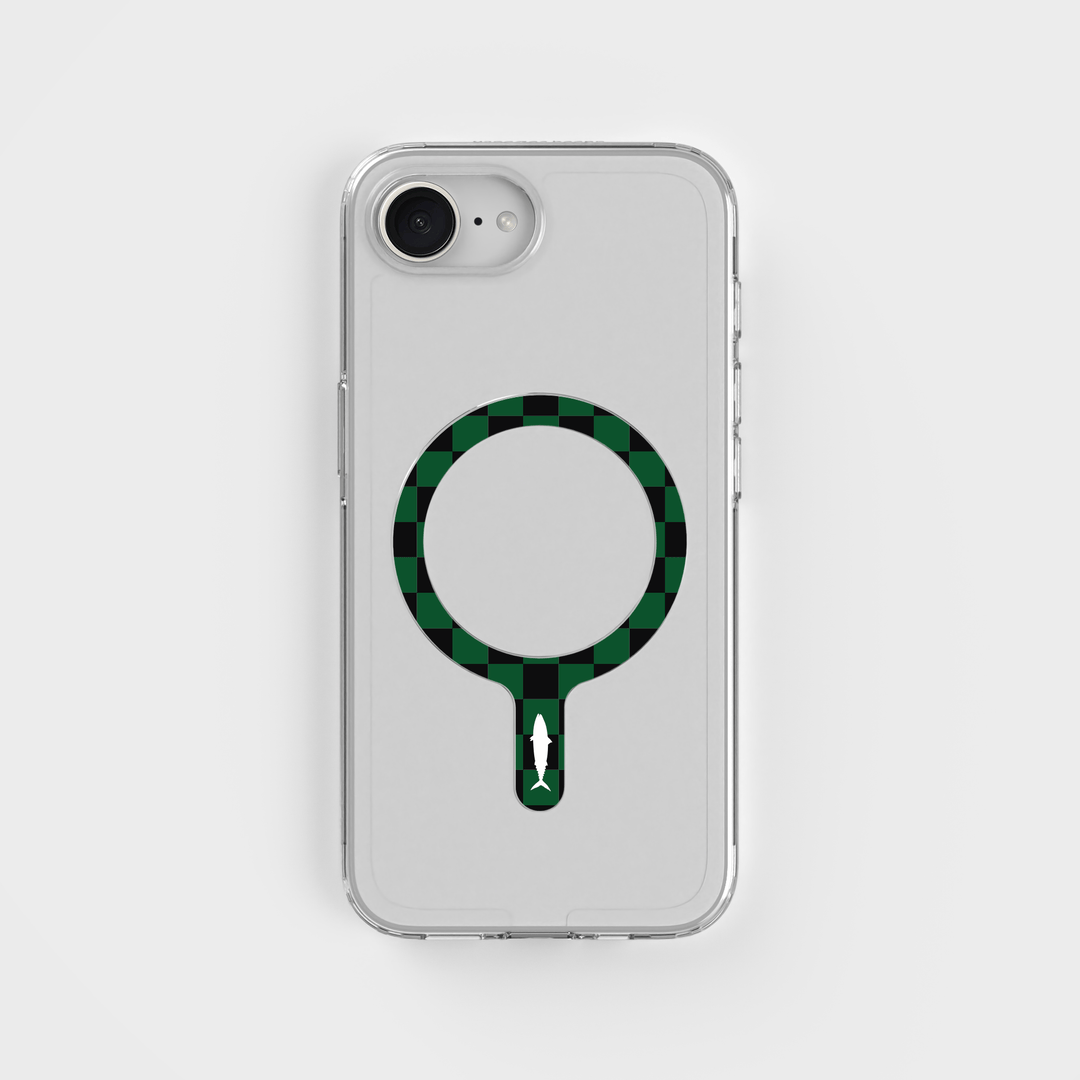 Grönsvart Göteborg Removable MagSafe Ring & Circular Clear Phone Case Bundle