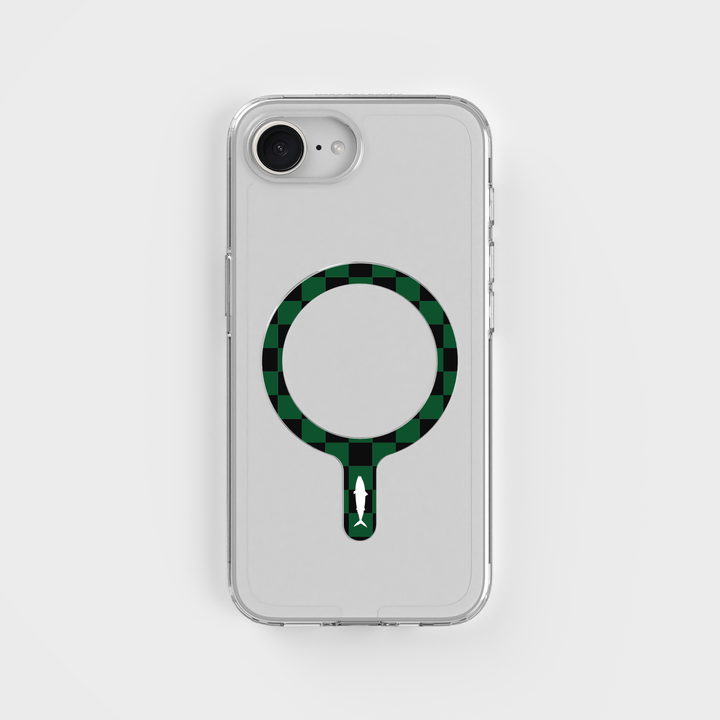 Grönsvart Göteborg Removable MagSafe Ring & Circular Clear Phone Case Bundle