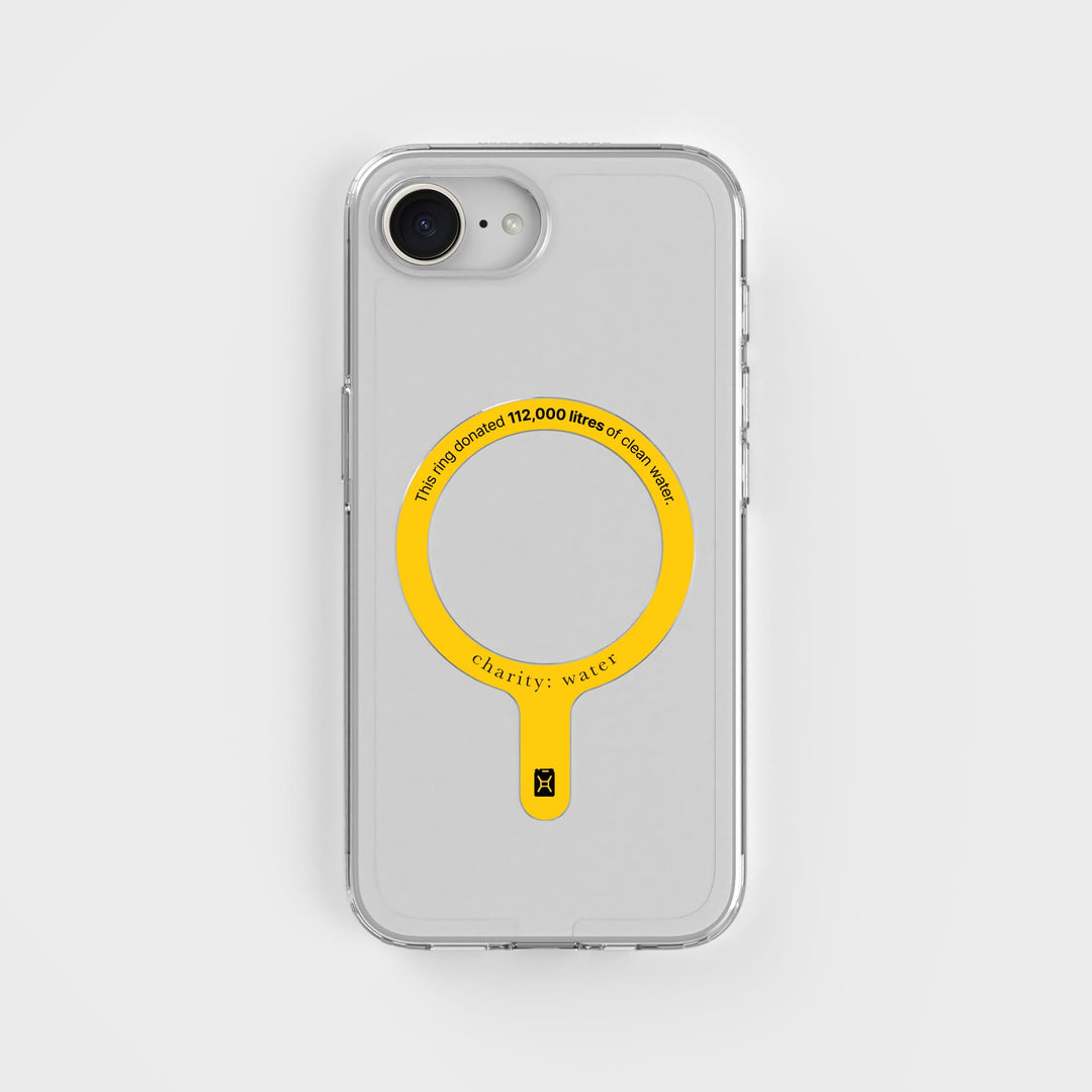 MagSafe Ring & Clear Case Bundle - Donate 112,000L Of Clean Water | charity:water