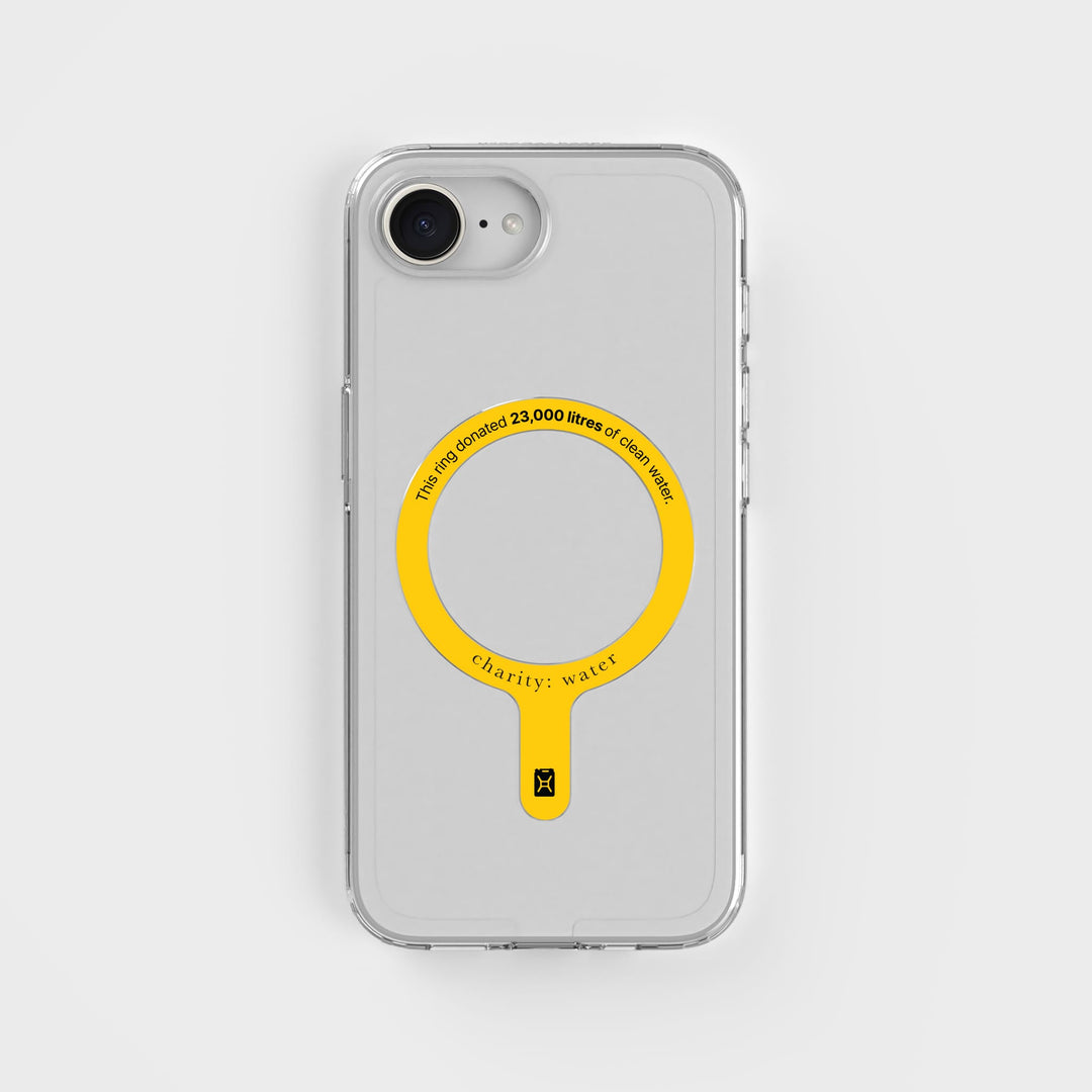MagSafe Ring & Clear Case Bundle - Donate 23,000L Of Clean Water | charity:water