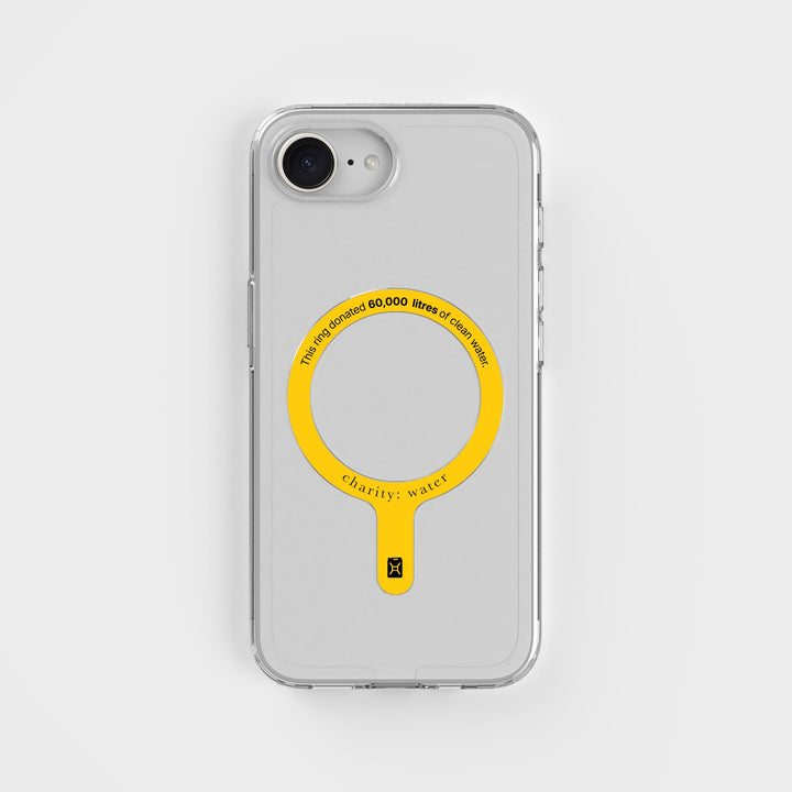 MagSafe Ring & Clear Case Bundle - Donate 60,000L Of Clean Water | charity:water