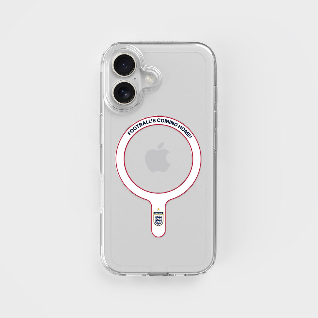 Football's Coming Home - Removable MagSafe Ring & Clear Phone Case Bundle