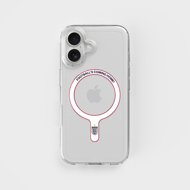 Football's Coming Home - Removable MagSafe Ring & Clear Phone Case Bundle