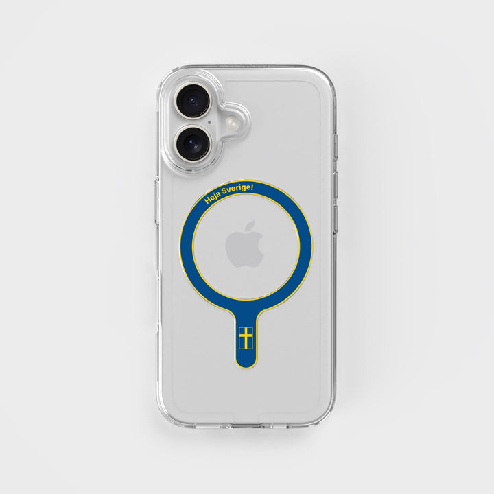 Heja Sverige - MagSafe-Ring & Klares Handyhüllen-Bundle - Hallon