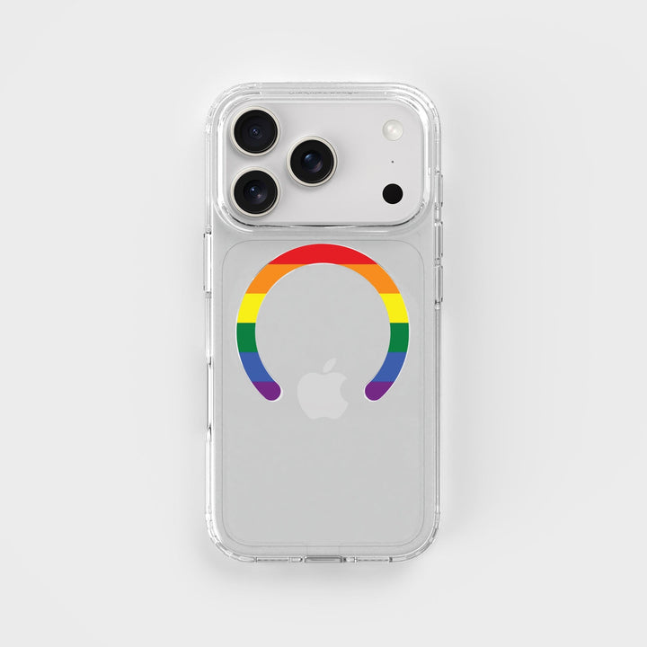 Pride - Abnehmbarer MagSafe-Ring & Klares Handyhüllen-Bundle