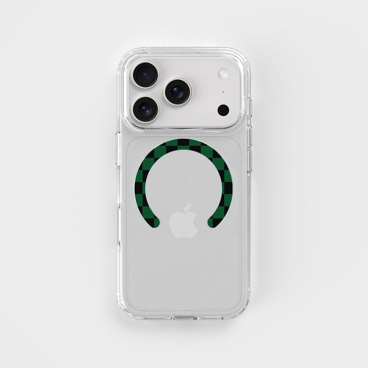 Grönsvart Göteborg Removable MagSafe Ring & Circular Clear Phone Case Bundle