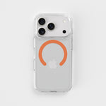 Orange - Removable MagSafe Ring & Clear Phone Case Bundle