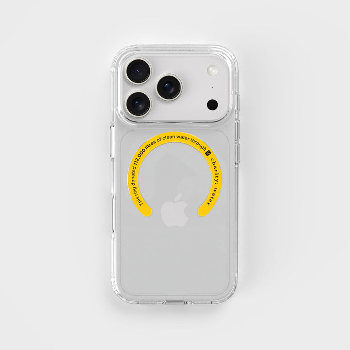 MagSafe Ring & Clear Case Bundle - Donate 112,000L Of Clean Water | charity:water