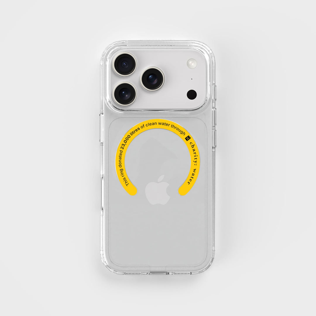 MagSafe Ring & Clear Case Bundle - Donate 23,000L Of Clean Water | charity:water