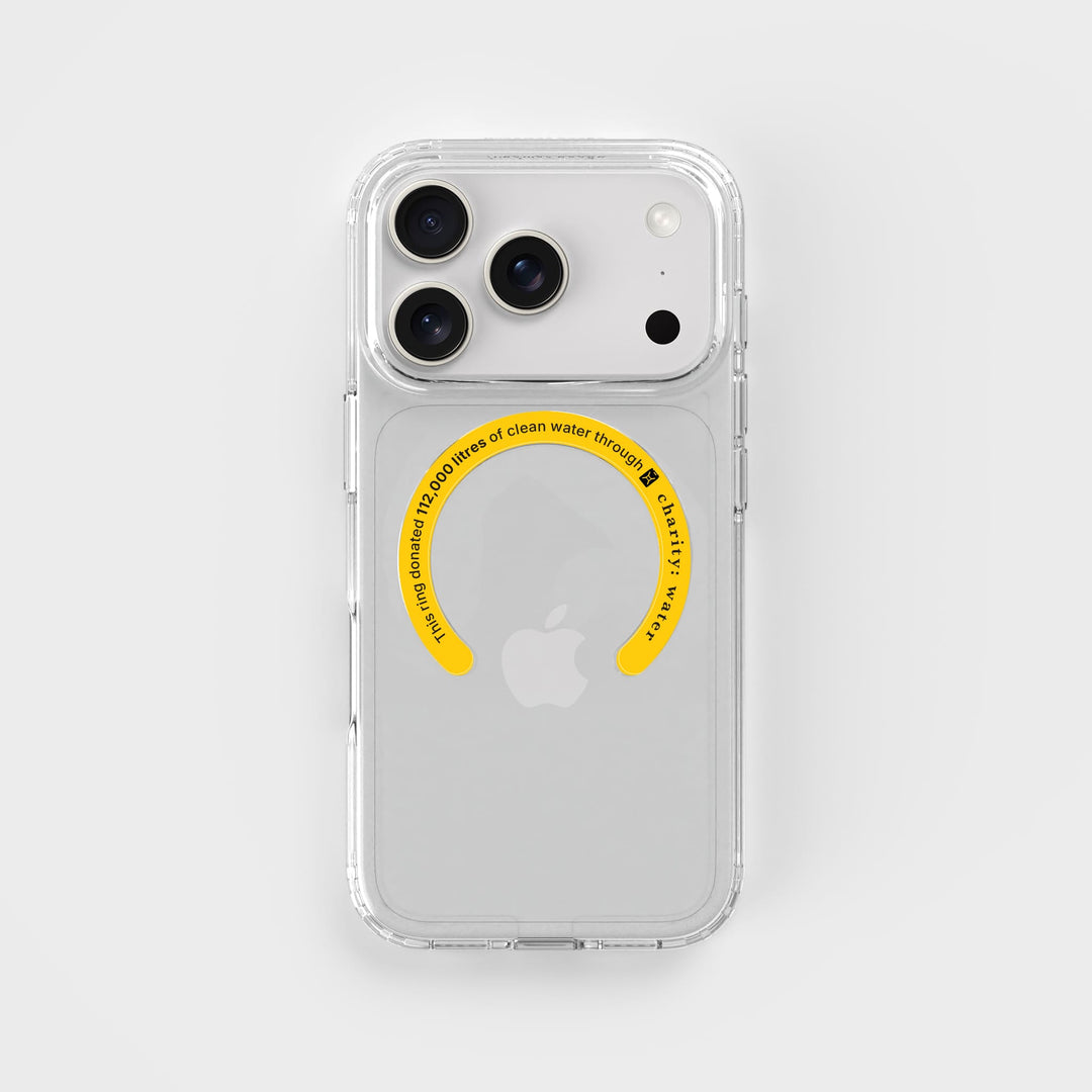 MagSafe Ring & Clear Case Bundle - Donate 112,000L Of Clean Water | charity:water