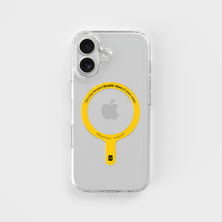 MagSafe Ring & Clear Case Bundle - Donate 60,000L Of Clean Water | charity:water